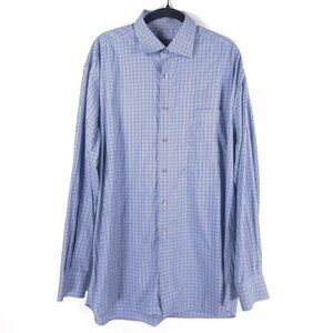 St. Croix ITALY🇮🇹MADE Plaid Button‎ Up Long Sleeve Shirt Size XL
